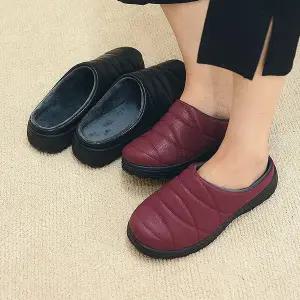 H37九 숙방 털 기모 여자 학생 성인 방한 여성 겨울슬리퍼