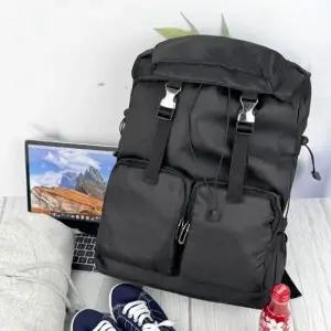 가방 텀블러 pvc 보부상 캐주얼 노트북 블랙 백팩