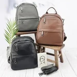 비닐 복조리 텀블러 미니백팩 여성 가죽 백팩 칼라