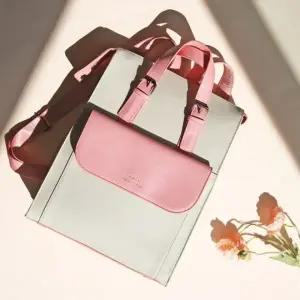 비닐 라탄 보부상 미니백팩 캐주얼백팩