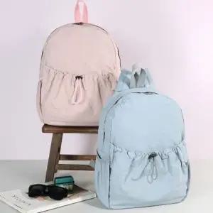 보부상 가방 라탄 비닐 스트링 백팩