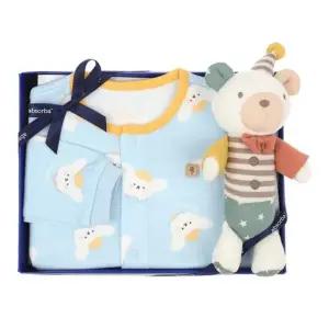 [갤러리아] (압소바출산,백일,돌,유아내의세트)도도내의+엘두막대딸랑이세트(A1A-683P8)