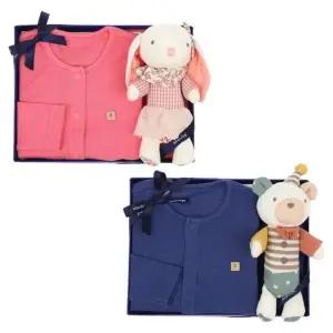 [갤러리아] (쌍둥이출산,백일,돌내의세트)드레곤모달내의애착인형2벌세트(A1A-13380)