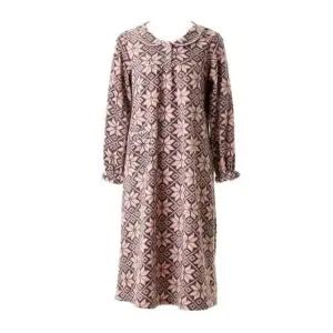 [갤러리아] [여]가볍고 포근한 폴라 폴리스 노르딕 프린트 가운 (VGN4557)