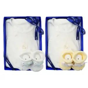 [갤러리아] (압소바출산,백일옷,아기바디슈트)호싱바디슈트+첼시모티브단말세트(A11-10604SET)