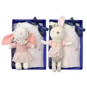 [갤러리아] (압소바출산,백일,내의세트)토곰이모달바디슈트+토끼딸랑이세트(A11-10608SET)