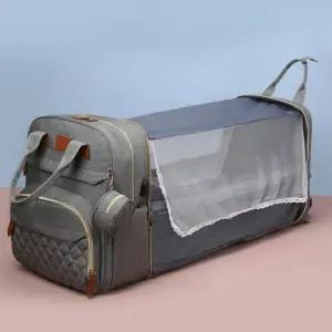 [골드스마일]기저귀 가방 그레이 타입 실용적인 배낭 형 갈이 길이 확장 가능