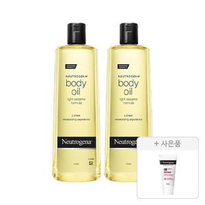 뉴트로지나 바디 오일 473ml, 2개+증정(인텐스 리페어 시카 에멀젼 15ml, 1개)