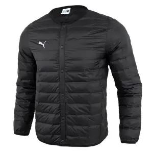 푸마 TS 라이너 구스 다운 자켓 U넥 경량 등산 러닝 패딩 검정 94129001