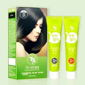 TS 더 착한 PPD없는 염색약 120g 1개 [자연흑색, 자연흑갈색, 연한갈색]