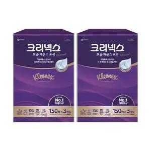 크리넥스 보습 에센스 로션 각티슈 150매, 3입, 2개