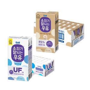 소화가잘되는우유 오리지널, 190ml, 24개 + 미숫가루, 190ml, 24개