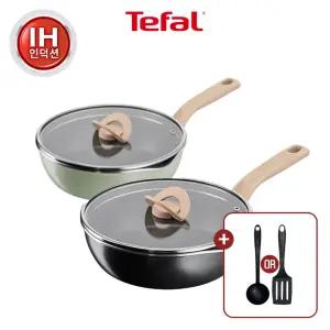 [테팔] 원픽냄비팬 24cm 2종(피스타치오그린+트러플블랙)+비앤비뉴 뒤집개