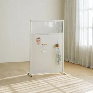 [레트로하우스] 틴우드 유리 철제파티션 800 (하프)