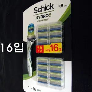 쉬크 하이드로5 컴포트면도날 16입+ 컴포트면도기핸들