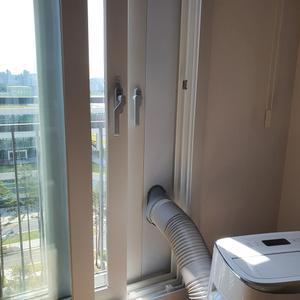 [특허제품] 벽걸이 스텐드 벽타공 칸막이 가림막  키트 에어컨샷시 아크릴주문제작 거치대 건조기  보일러 환기구 자가설치 프로젝트 보조샤시 높낮이조절 창문잠금장치