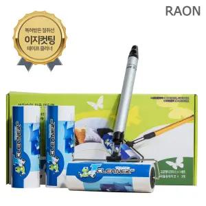 국산 티크리너 테이프크리너 고급 핸들+대형리필 3입/보풀 먼지제거