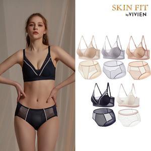 [비비안][VIVIEN] 비비안 스킨핏 노와이어브라 스킨컬렉션 여성속옷세트 10종