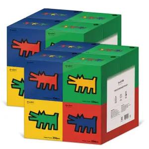 키스해링 CUBE MINI 천연펄프 미용티슈 230매 8입 2팩