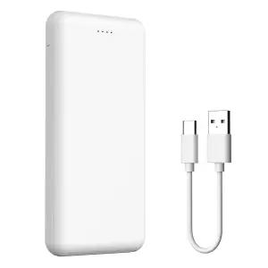 프리미엄 슬림 10000mAh 2포트 보조배터리 C타입 숏케이블 포함