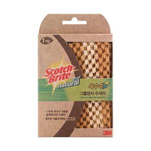 3M 내츄럴 옥수수 그물 망사 수세미 소형 1개