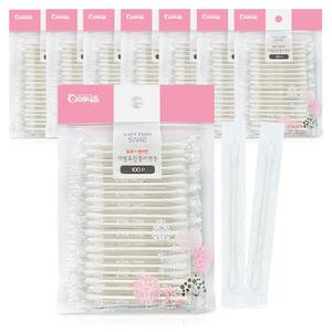 위생 개별포장 종이면봉 여행 다용도 휴대용 100개입 8봉