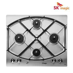 매직 4구 빌트인 가스레인지 매립형 가스쿡탑 전기코드식 스텐 타공 560x480