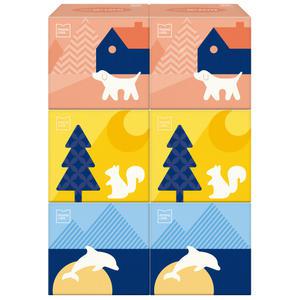 모나리자 미니 스퀘어 각티슈200매  6개