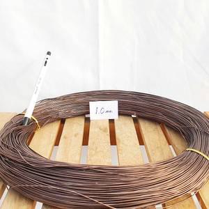 고급 갈색 코팅 분재 용 철사 1kg 원예 공예 와이어 알루미늄 철사 걸이