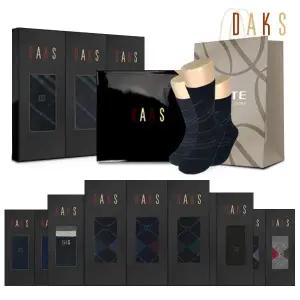 [롯데백화점]닥스 남성 중목 장목 양말 3족 선물세트 12종 택 1