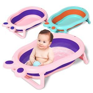 [케이에스몰]레빗 유아용 접이식 욕조 유아욕조 아기욕조 어린이욕조 대형 대야 다용도통 다용도욕조