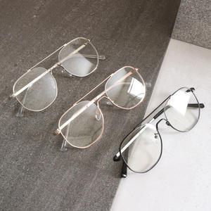 남자 여자 빈티지 레트로 투브릿지 보잉 안경테 패션 안경 은테 로즈골드 블랙