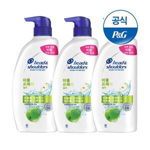 [헤드앤숄더] 애플프래쉬 샴푸 850ml 3개