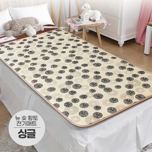 일월 뉴 숯 황토방 탄소 전기매트 싱글형/온열 보료 장판 1인용/일월매트 2026년형 N