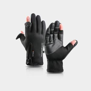 겨울용 기모 방수 오픈형 2컷 낚시장갑 스마트폰 터치 지문 인식 방한 장갑