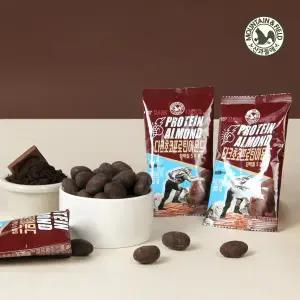 [롯데백화점]산과들에 다크초콜릿 프로틴아몬드 100봉 (단백질초코볼 운동간식)