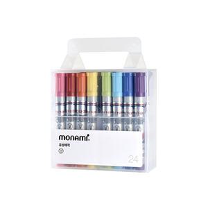 모나미 둥근닙 유성 매직 세트 24색