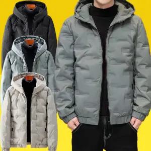 남자 경량 숏 패딩 후드 점퍼 겨울 작업복 근무 잠바 자켓