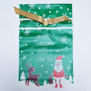 산타선물주머니(50매) 산타와루돌프/어린이집 유치원 초등 교회 크리스마스 성탄 선물포장 쇼핑백