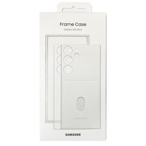 (화이트) 삼성전자 정품 갤럭시 S23울트라 전용 프레임 커버 케이스 카드 수납 EF-MS918