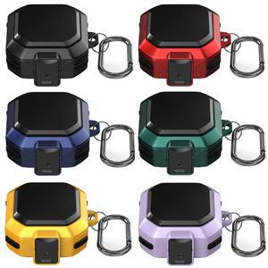 갤럭시 버즈 FE 2 프로 라이브 호환 심플 하드 락 잠금 버튼 범퍼 카라비너 키링 케이스