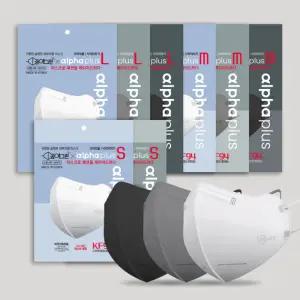 꿈에그린x알파플러스 KF94 새부리형 마스크 100매/ UV차단 UPF50+ 외