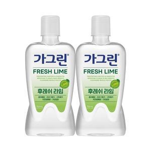 동아제약 가그린 후레쉬 라임 750ml x 2개 / 구강청결제 가글
