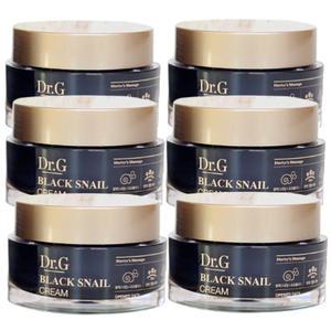 닥터지 블랙 스네일 크림 50mlx6개 보습 탄력 미백 달팽이 건조한 피부에 좋은 송중기크림