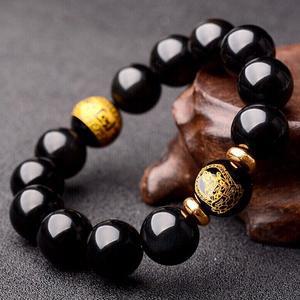 [스마트보이]B0585w 불교 12지신 흑요석 염주 행운팔찌 비휴팔찌 액막이 소원성취 재물운 복 을가져다줘요