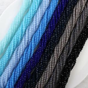 비즈아이 [2-424C]크리스탈 론델컷 2mm 약2.5x3mm (OP) ,1줄(약130개)