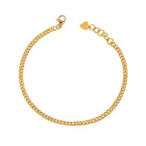 [한국금다이아몬드] 순금 팔찌 24K 여자 남자 기본 체인 7.5g 18K장식