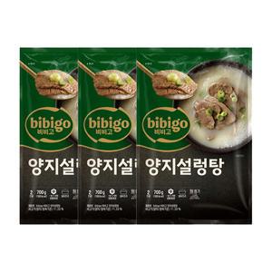 [소비기한 임박] CJ 비비고 양지설렁탕 700g, 3개