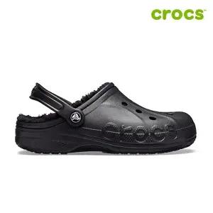 [크록스][크록스 정품] 바야 라인드 클로그 공용 털샌들 205969-060