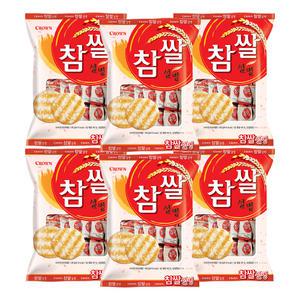 [소비기한 임박] 크라운 참쌀설병, 128g, 6개